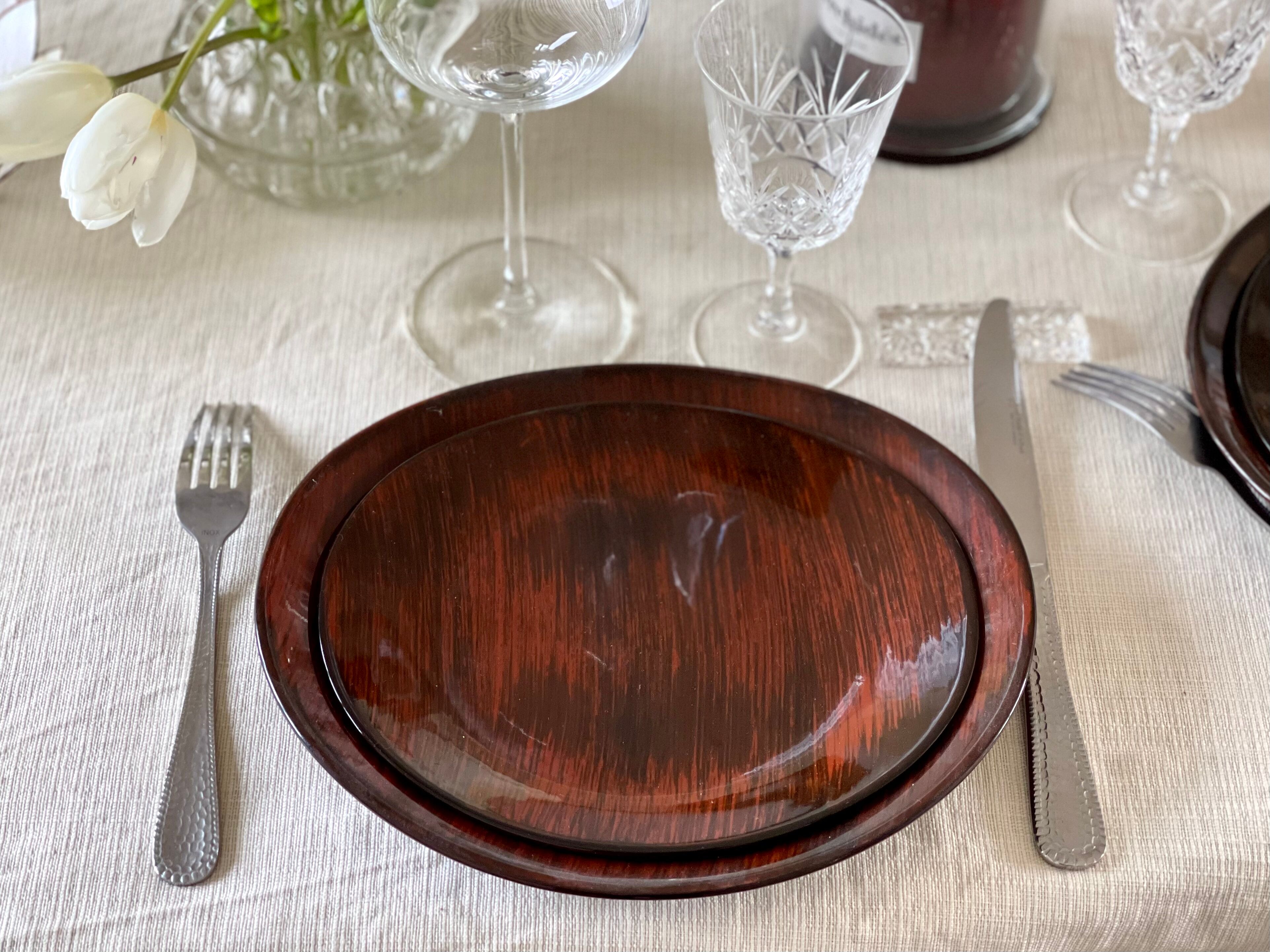 12 assiettes vintage 1970
