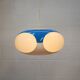 Unique Space age bug eye ufo lamp *** Massive Belgium *** blue and white