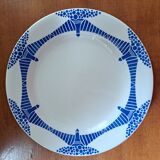 Art deco piedouche plate