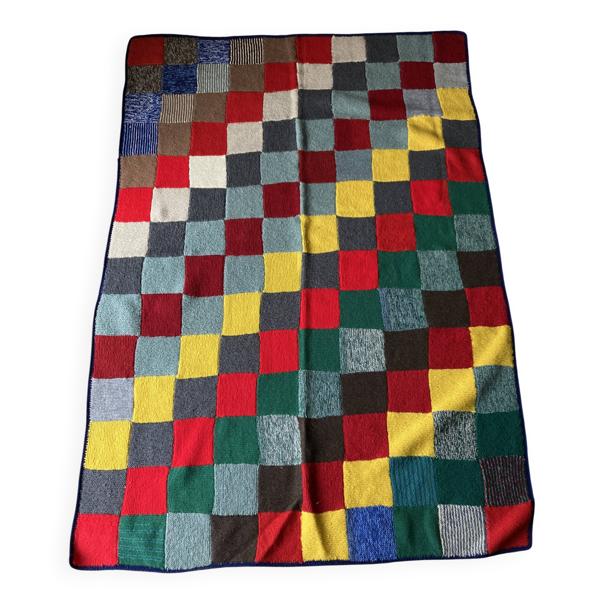 Mountain blanket, wool quilt, log cabin