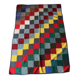 Mountain blanket, wool quilt, log cabin