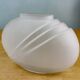 Frosted glass vase