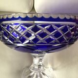 Coupe en cristal bleu de Lorraine Saint Nicolas