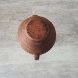 Old anthropomorphic terracotta vase pitcher