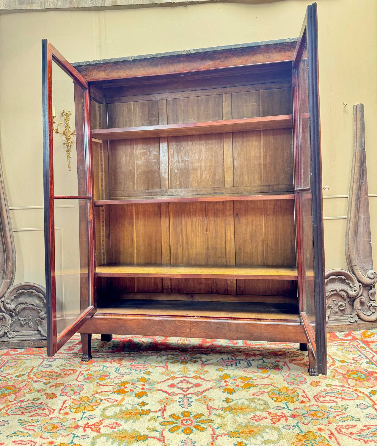 19th Century Restoration Period Mahogany Bookcase