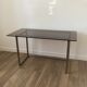 Metal and glass design desk