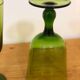 Pair of large glass-shaped vases