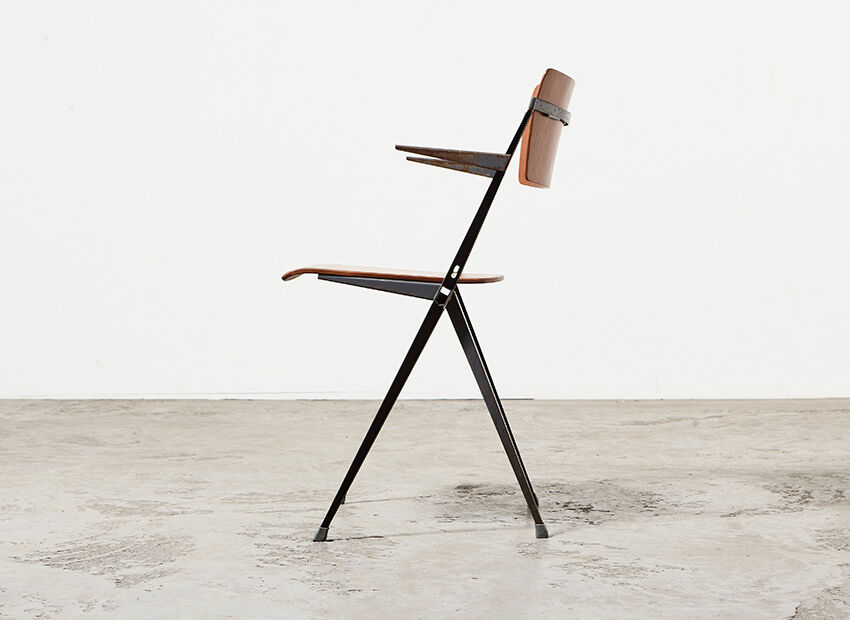 Wim Rietveld pyramid chair for Ahrend de Cirkel 1960s