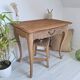 Occasional table, antique desk in solid oak in Louis XV style.
