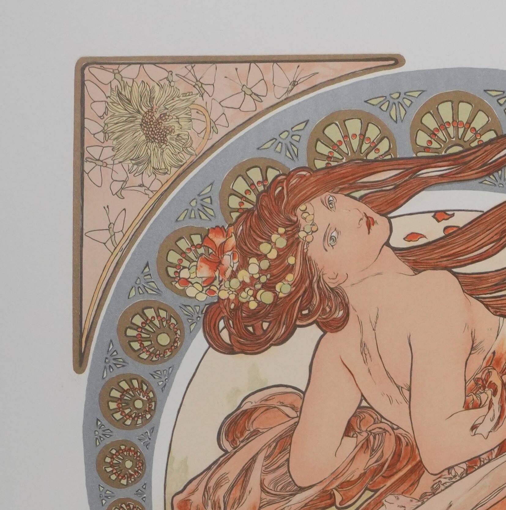 Alphonse Mucha: The Arts, Dance, signed lithograph