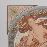 Alphonse Mucha: The Arts, Dance, signed lithograph