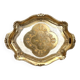 Old florentine tray painted wood, gilded, vintage 60,70