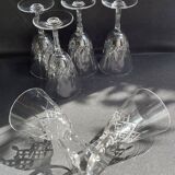 6 water glasses – Cristallerie de Nancy (1920-1934)