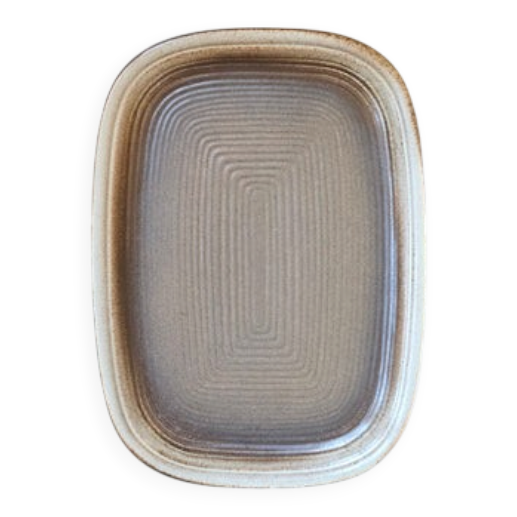 Large rectangular serving dish in Gerzit stoneware, W. Germany - 1970s