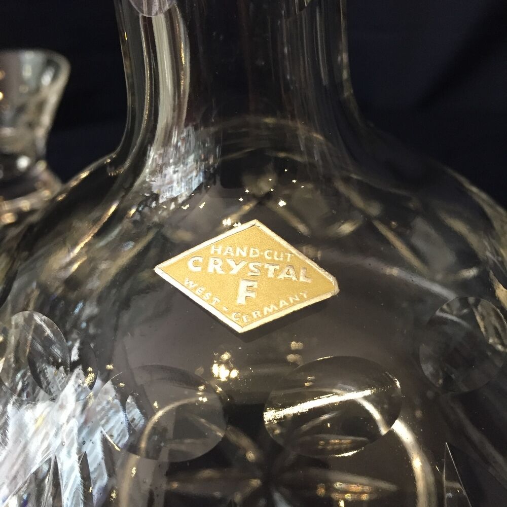 Crystal liqueur service years 1930/1940