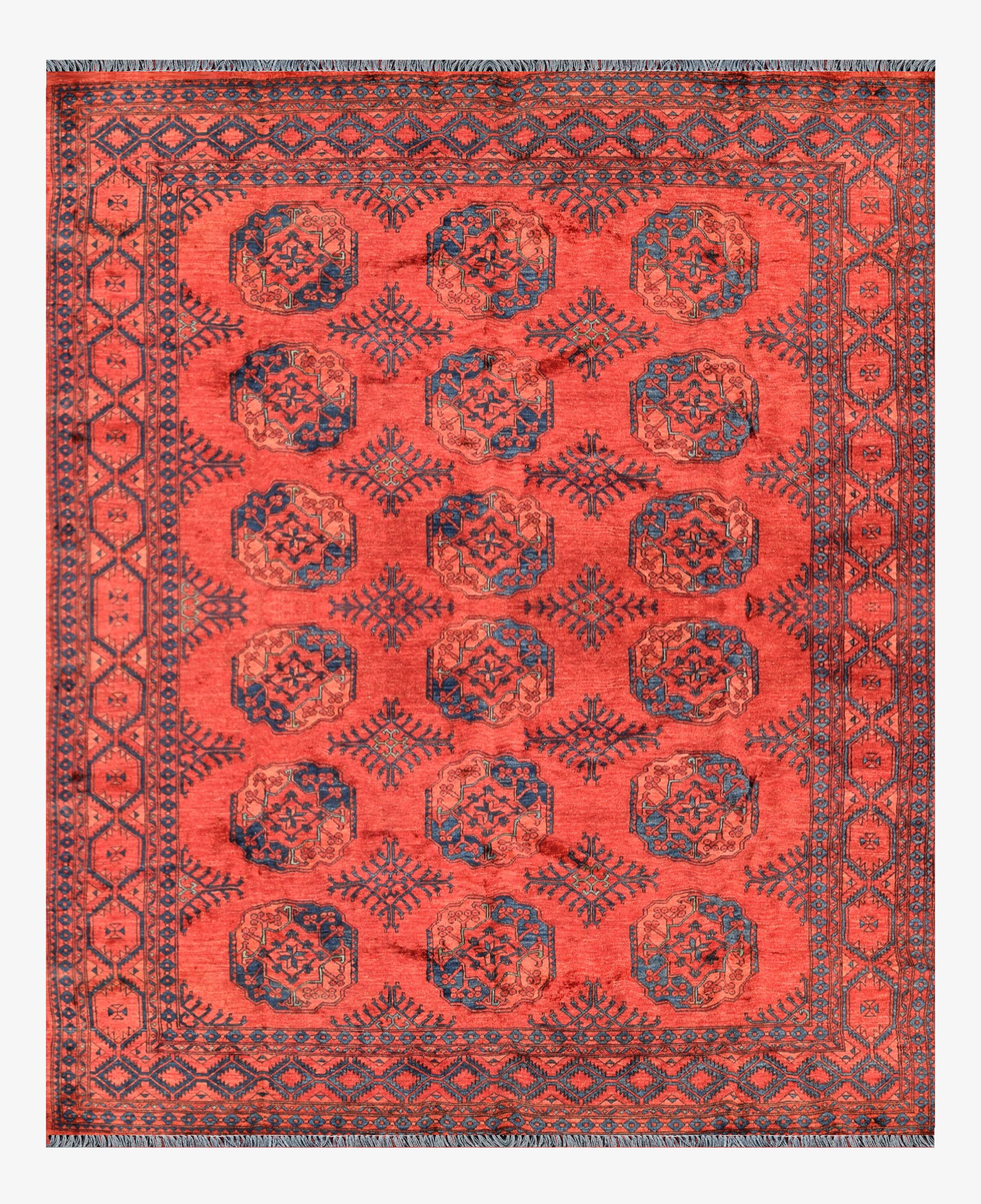 Oriental carpet Boukhara Turkmen Afghanistan: 350 x 255 cm