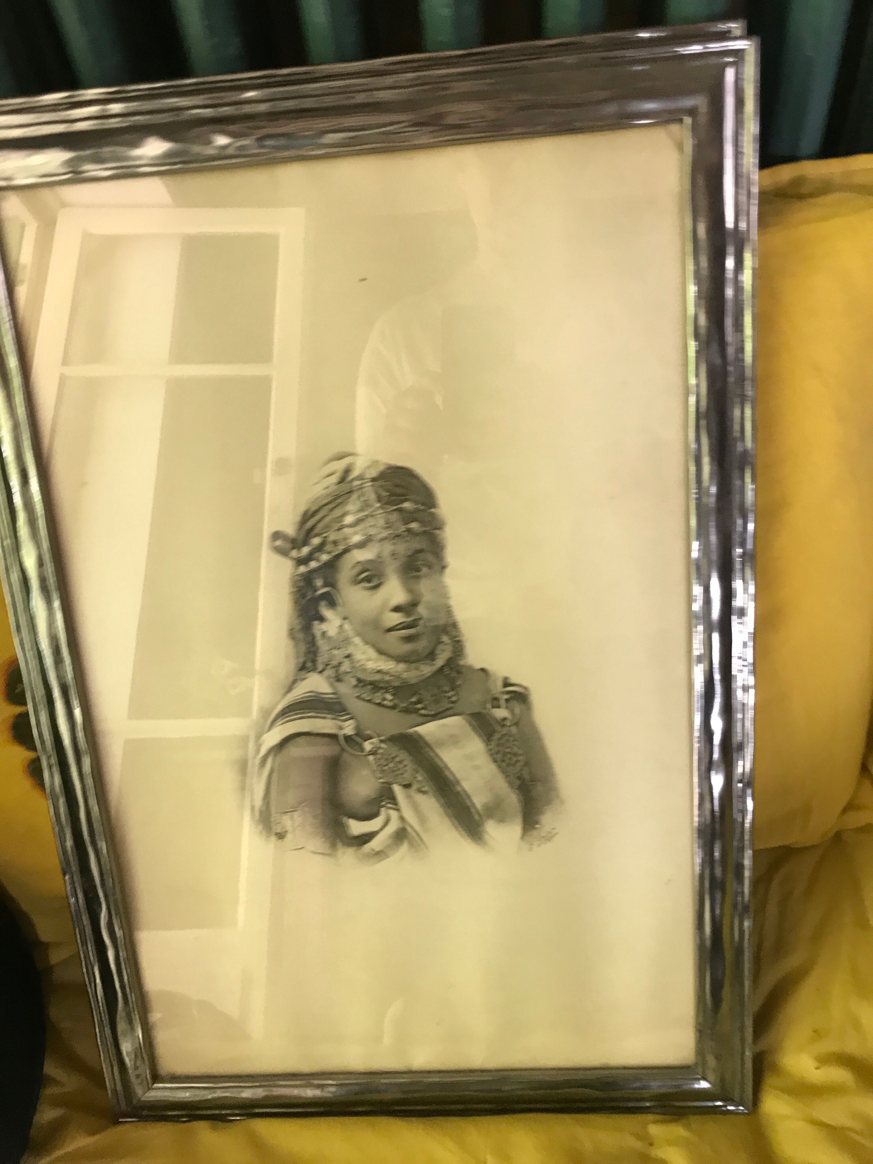 Lot of 2 orientalist photos signed