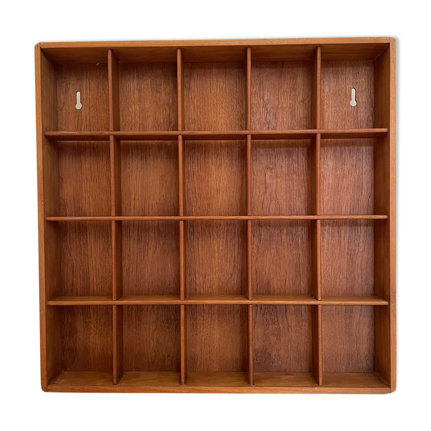 Scandinavian teak locker shelf