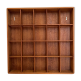 Scandinavian teak locker shelf