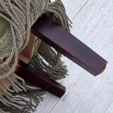 1970s, Danish highback armchair, green furniture velour.