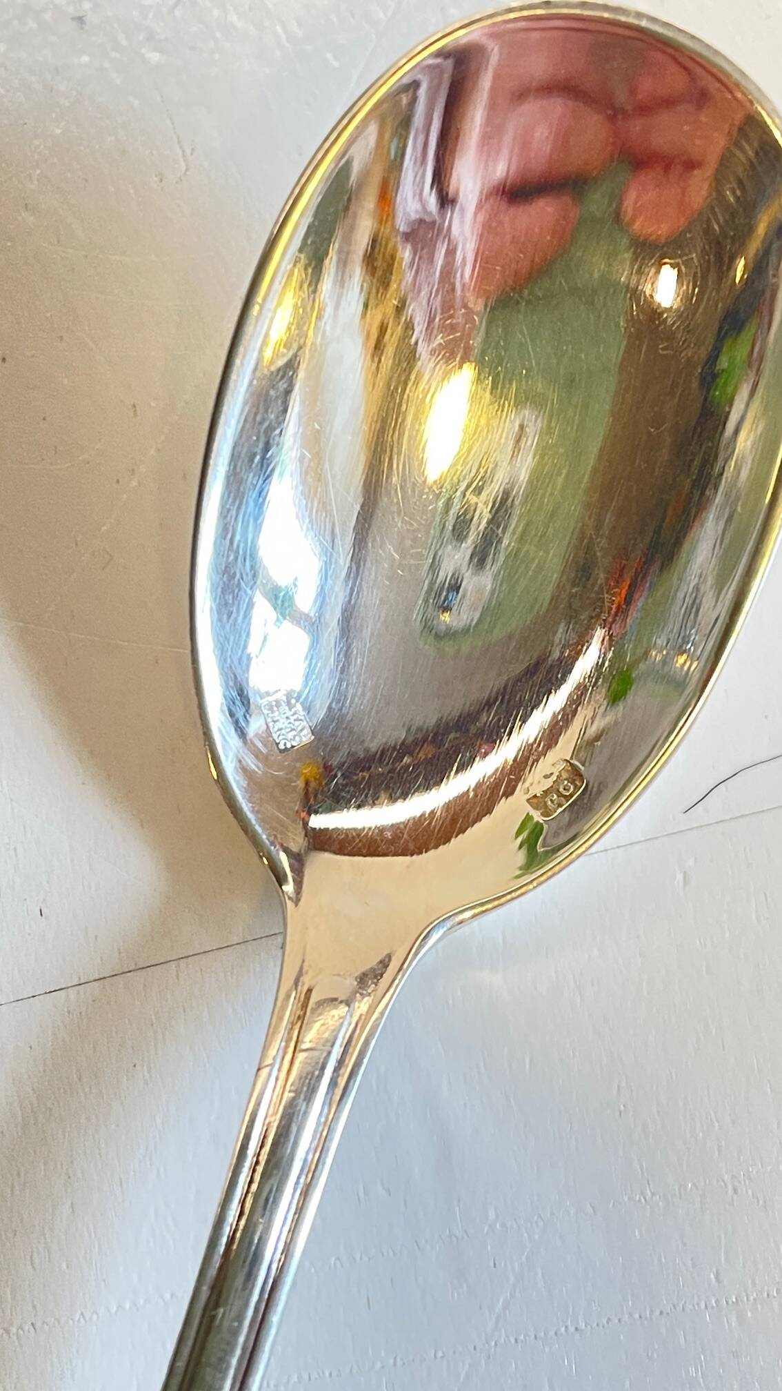 Vintage Silver-Plated Metal Egg Cup and Spoon for Birth