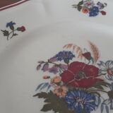 Assiette fleurie sarreguemines