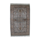 Vintage silk carpet Indian indo tabriz done hand 100x162cm 1950 s