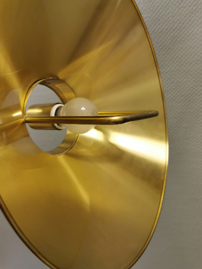 Hanging lamp in solid brass designed by Fritz Schlegel for Lyfa Denmark.