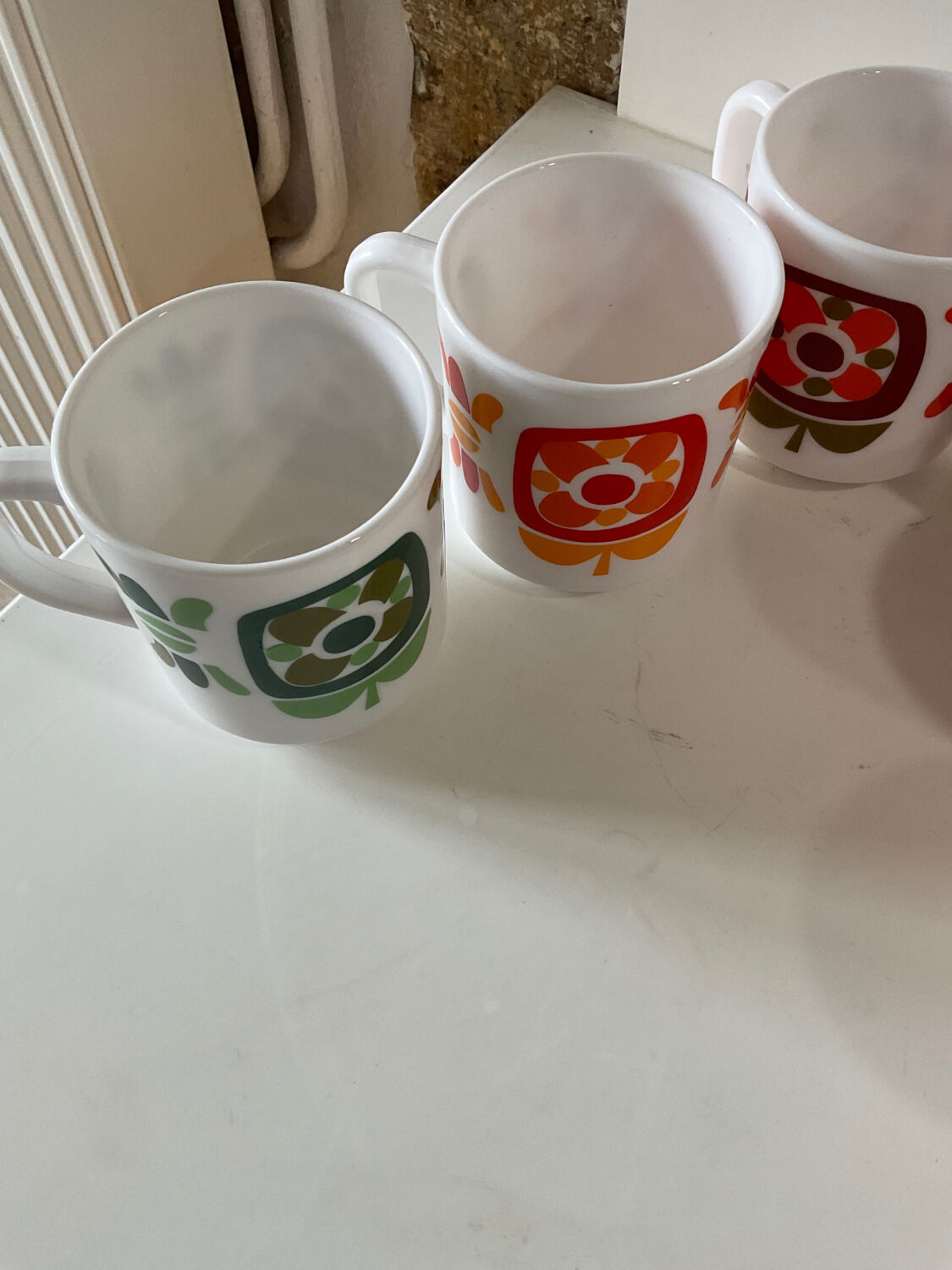 Mug cups mobil arcopal vintage