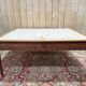 Flat desk – Louis XVI style – Stained beech – To be reupholstered