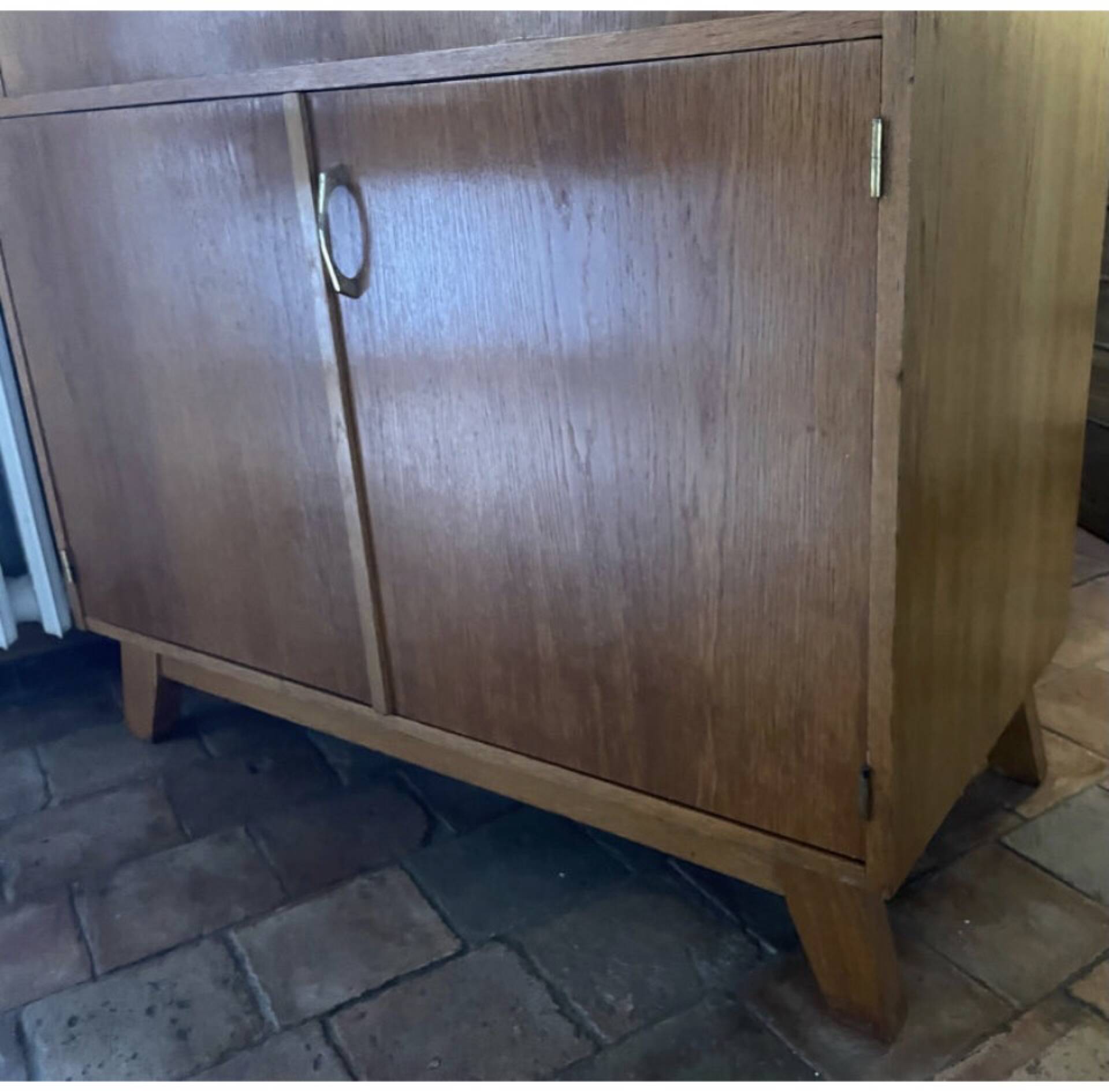 Very nice vintage wooden secretary, in a retro 60s/70s style, on