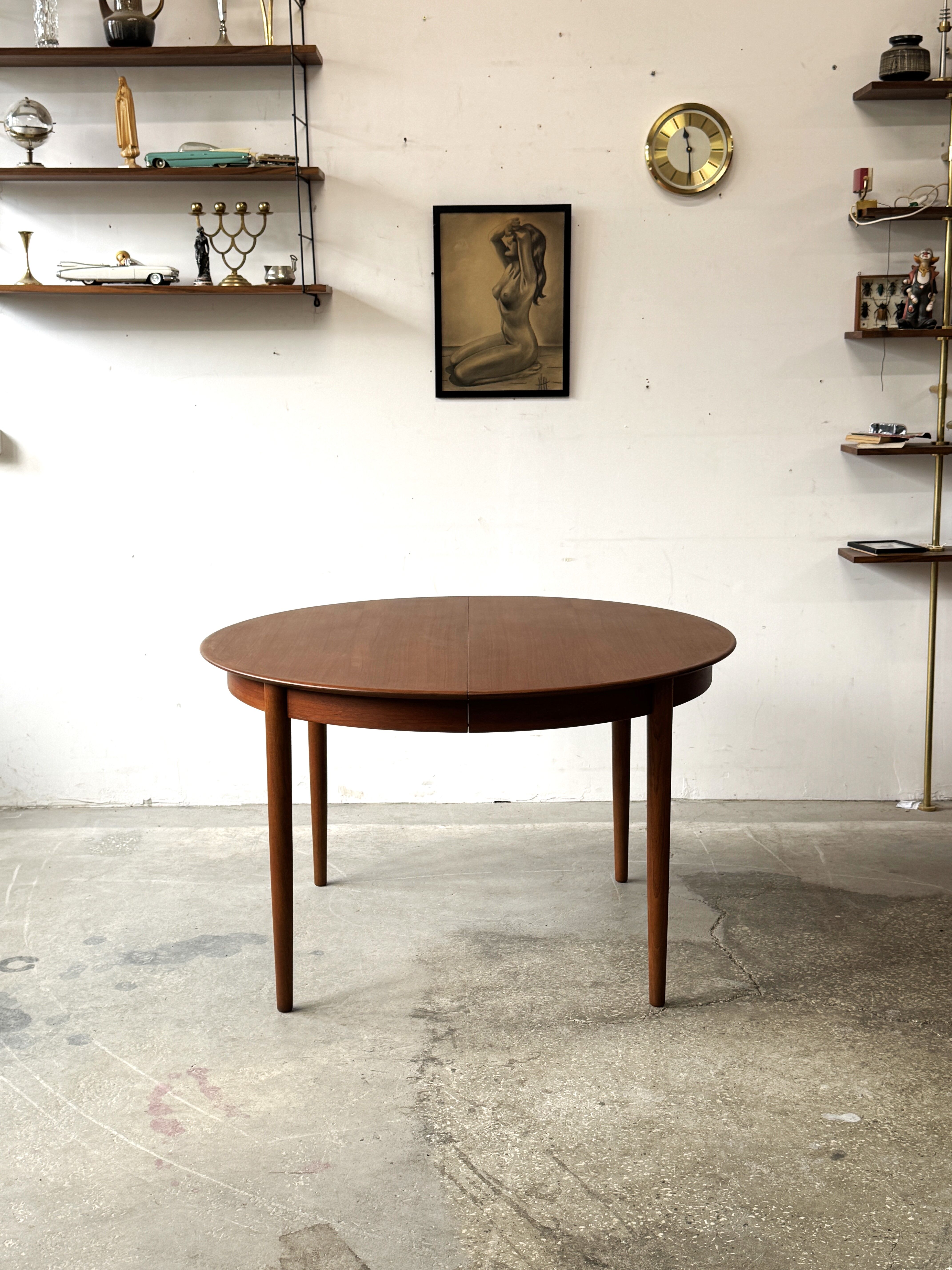 Extendable Teak Table, Denmark 1960s/1970s, Mid-Century, Vintage
