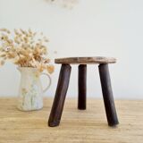 Small tripod stool - wooden tripod plant stand