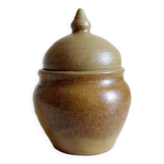 Small glazed terracotta pot