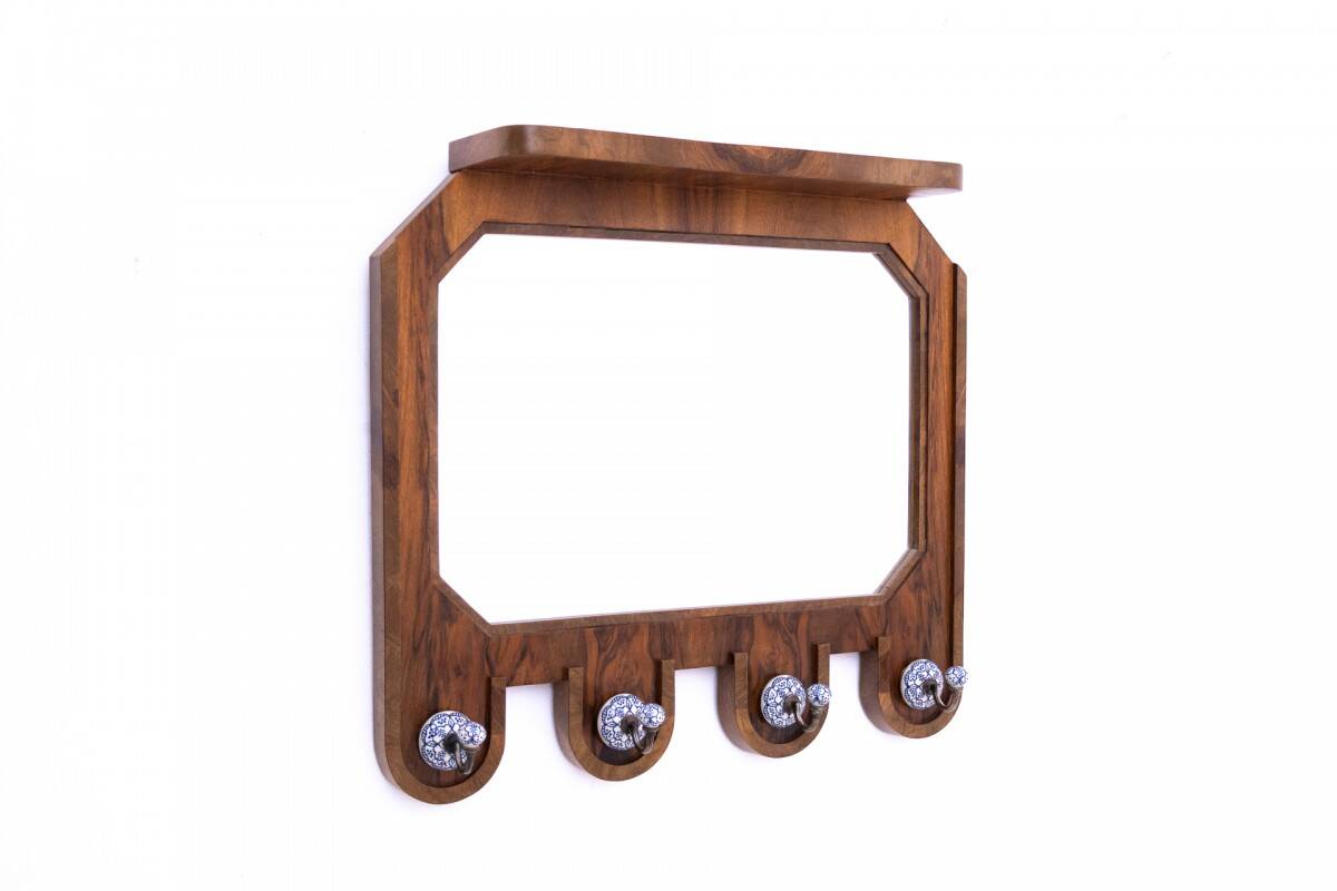 Small Art Deco dressing room with mirror, Poland, 1940s.