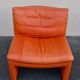 Set of 5 Italian leather armchairs - 1970s