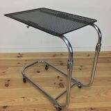"L'Adap-Table" modular serving trolley, rigid and chrome, Matégot style
