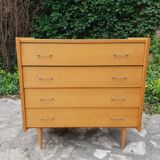 Commode en chêne clair 1960