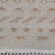 White and brown bed down carpet 122x62cm