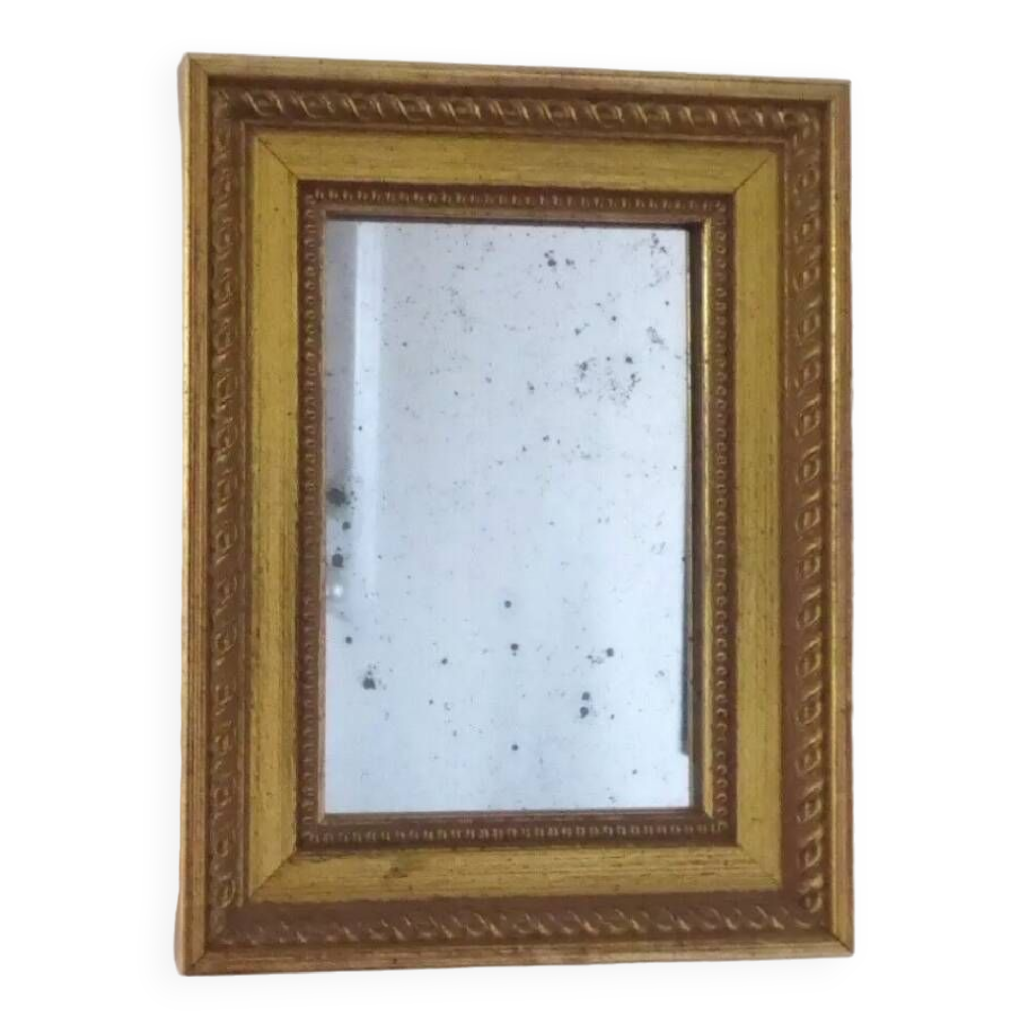 Small mercury mirror Wooden frame