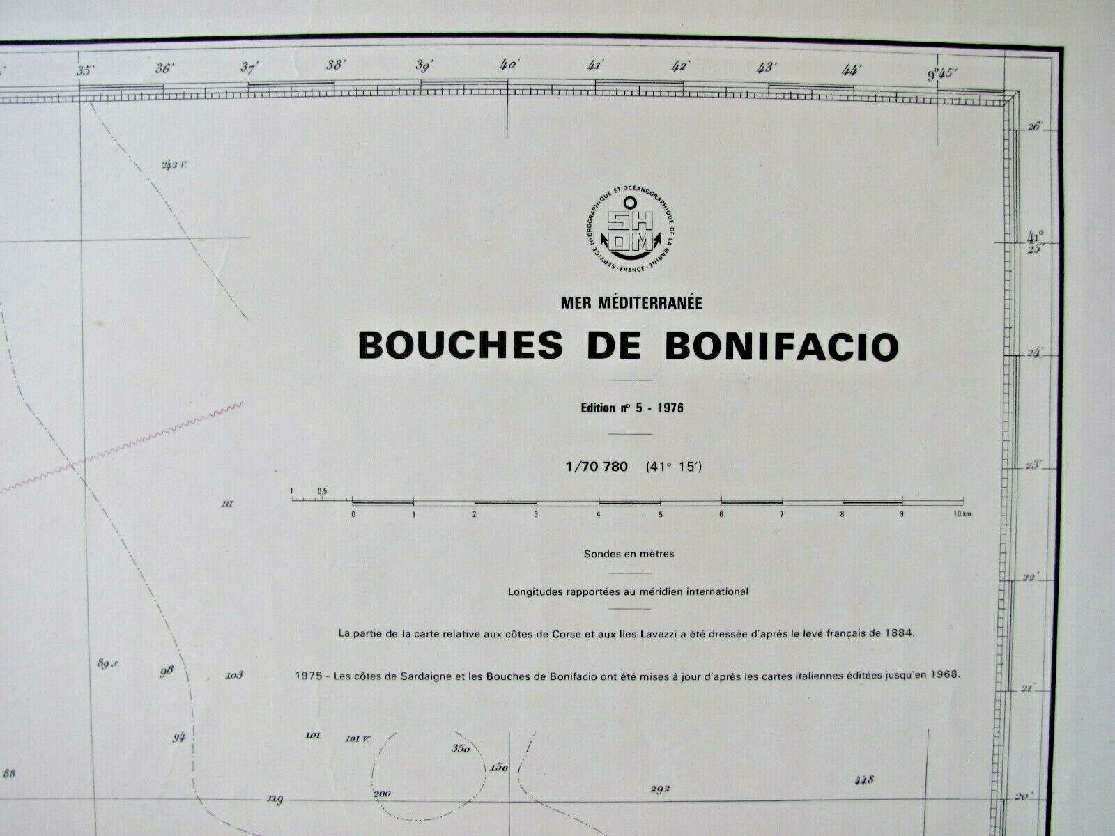 Map - Bouches de Bonifacio - Corsica