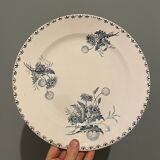 Set of 2 round dishes Terre de Fer XIXth "Madrid"