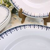 6 St Amandinoise two-tone flat plates