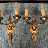 Pair of Empire style wall lights.