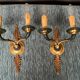 Pair of Empire style wall lights.
