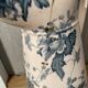 Antique water pitcher, English earthenware, Floral Furnivals England