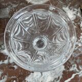 Moulded and cut crystal drageoir from Creusot Baccarat early 19th century