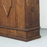 Painted Folk Art Bridal Cupboard