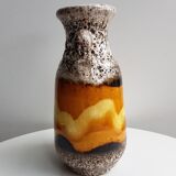 Vase en grès coloré vintage années 70