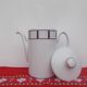 Cafetière basque bleu et rouge